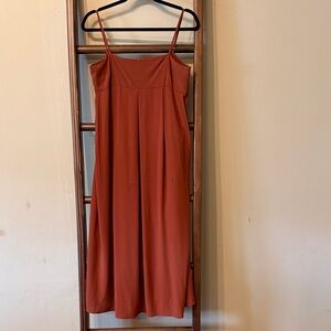 Who What Wear Terracotta Midi Dress